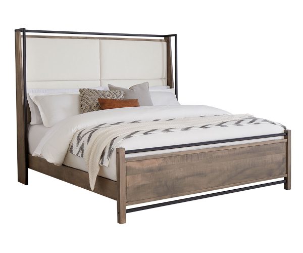 Abshire Bed With Fabric Headboard